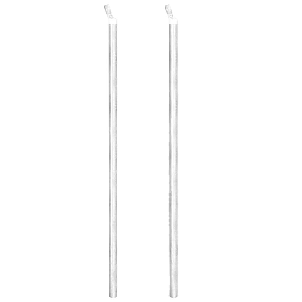 Galvanized steel fence posts
